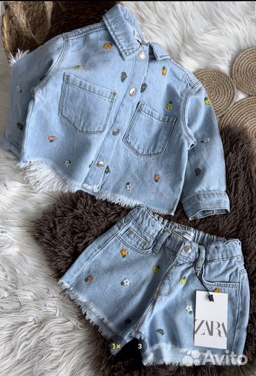 Джинсовка и шорты для девочки