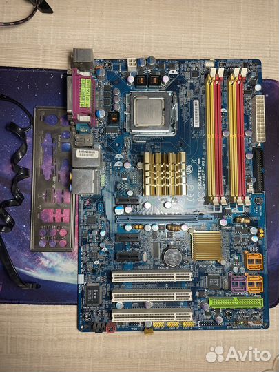 Материнская плата 775 + CPU + кулер