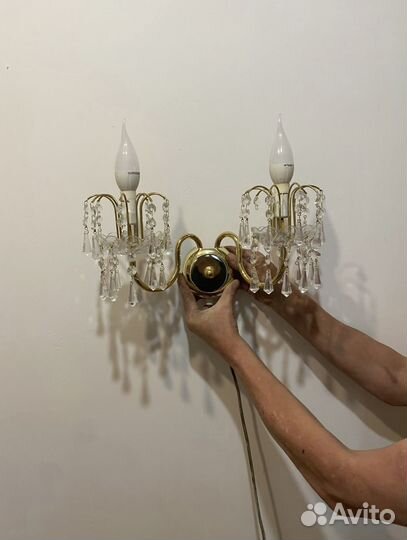 Бра чешский хрусталь, 6 шт