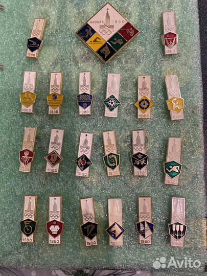 Значки олимпиада 80