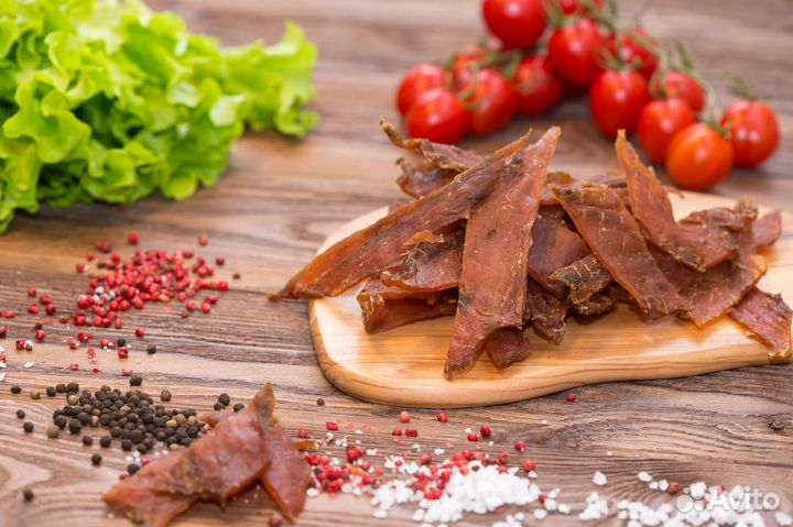 Страус ломтики вяленые 0.5 кг