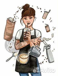 Бариста в кафе Kannom Chicken с 12:00