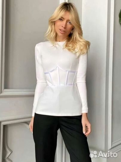 Post meridiem топ с корсетом