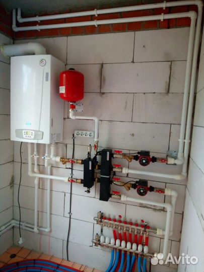 Монтаж отопления, водоснабжения, электромонтаж