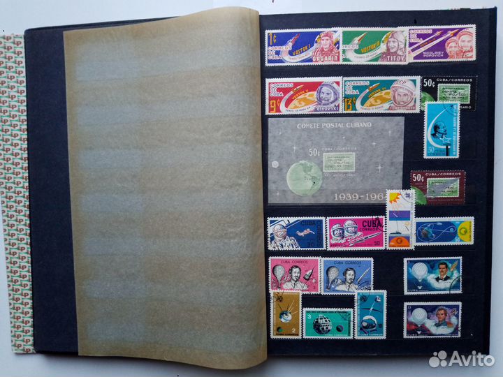 Альбом с марками Космос, 10л. 22х30 см