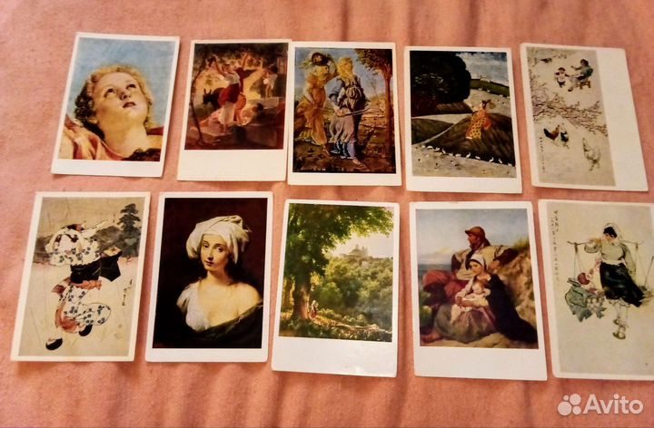 Открытки почтовые Искусство Картины СССР Живопись