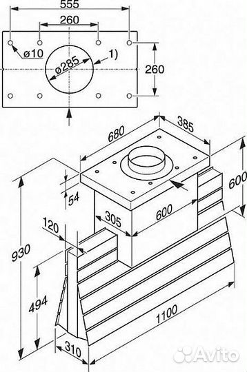 Вытяжка miele da 5000 d сталь