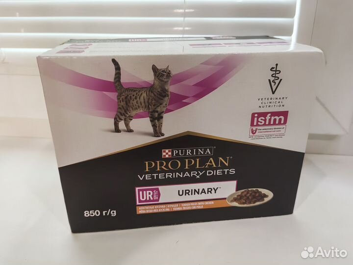 Корм для кошек pro plan urinary purina, паучи