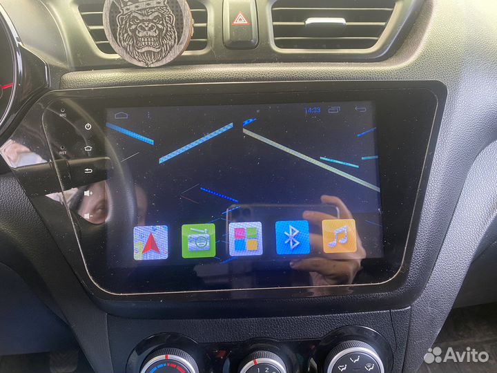 Магнитола 2 din на Kia Rio 3