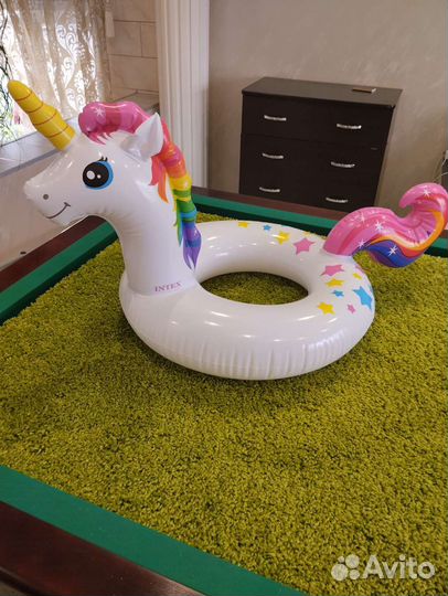 Надувной круг единорог
