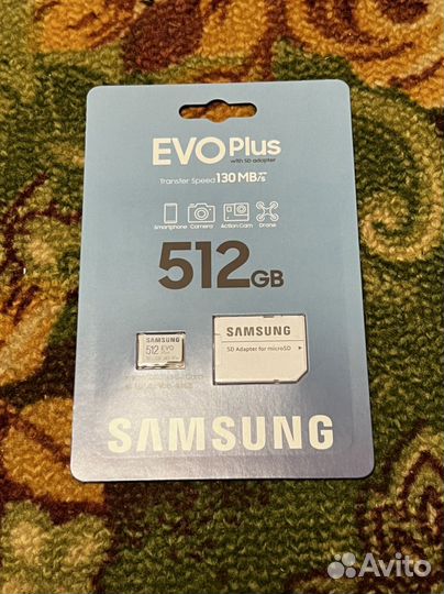 Карта памяти micro sd 512 samsung оригинал