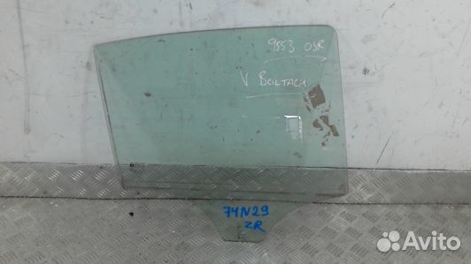 Стекло двери задней правой opel corsa D (74N29FU01