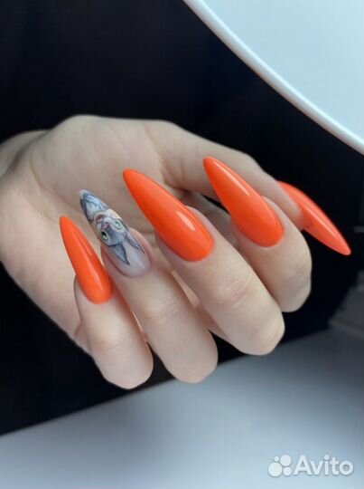 Маникюр, покрытие гель - лак, наращивание