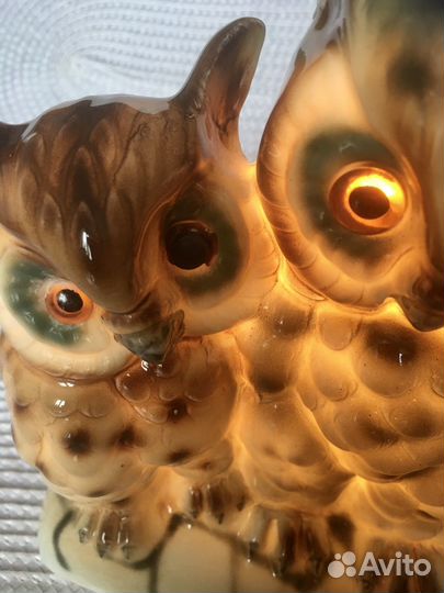 Светильник ночник статуэтка Совы, ГДР