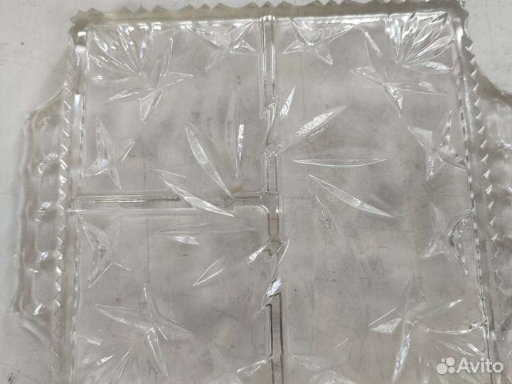 Хрустальная менажница СССР