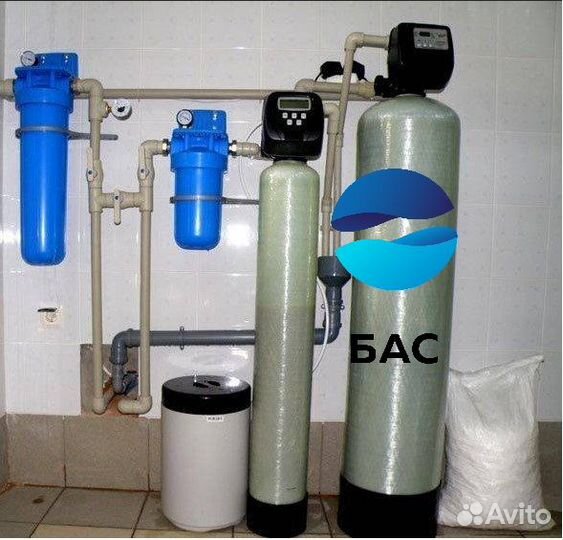 Очистка воды из скважины для коттеджа умягчения