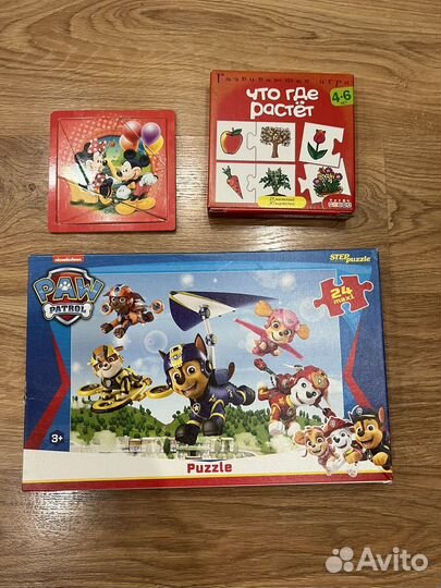 Детские игрушки пазлы