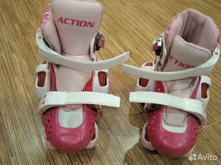 Роликовые коньки детские раздвижные размер 26-29