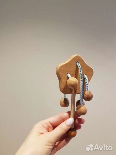 Деревянные развивающие игрушки для малышей