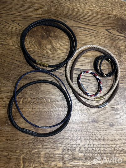 Кожаные шнурки гайтан