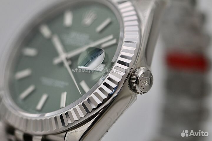 Часы rolex datejust 41 mint green dial jubilee