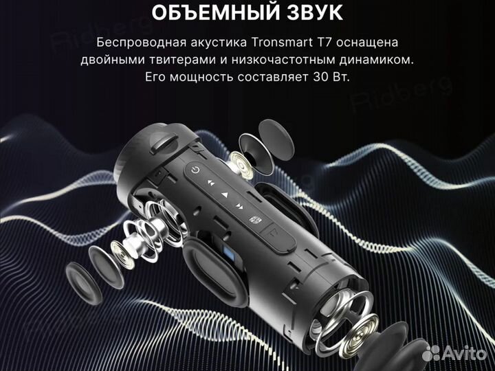 Колонка Tronsmart T7 черная. Bluetooth