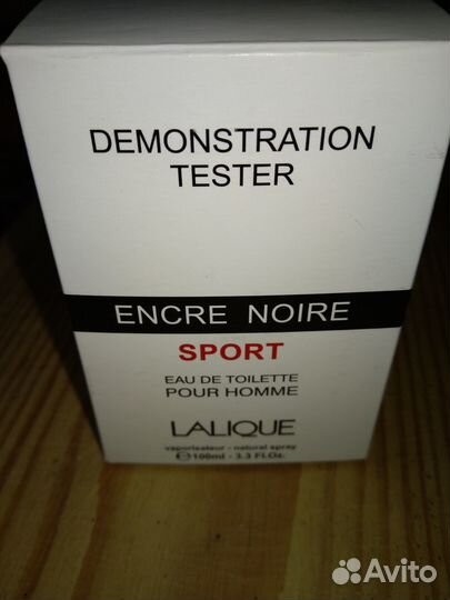 Lalique Encre Noire Sport.100м.New.Муж.TesT.Цитрус
