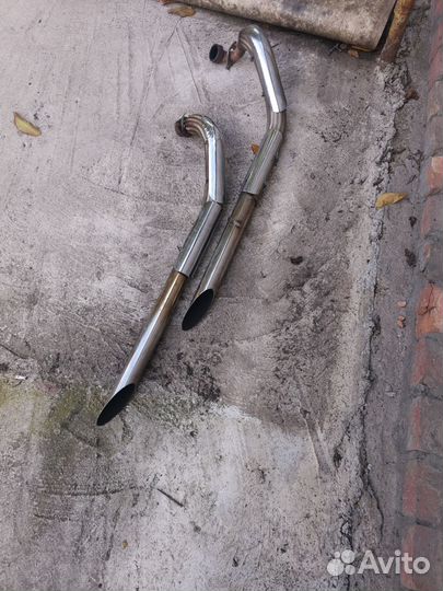 Выхлопная система на Ямаха xvs 1100 Drag Star