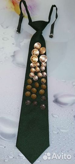 Пуговицы военные и галстук