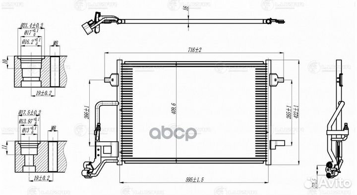 Конденсер VAG passat / superb 1.6-2.8/1.9-2.5 T