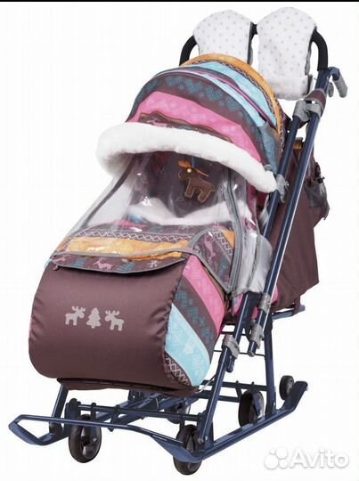 Детские санки коляска ника
