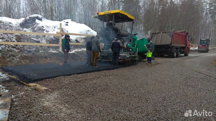 Асфальтирование, Основания, Благоустройство Бордюр