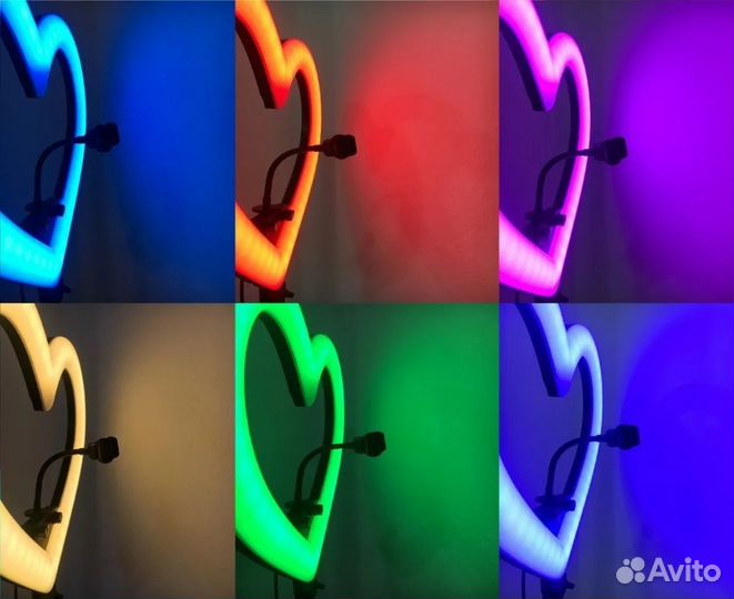 Кольцевая лампа RGB 26 см