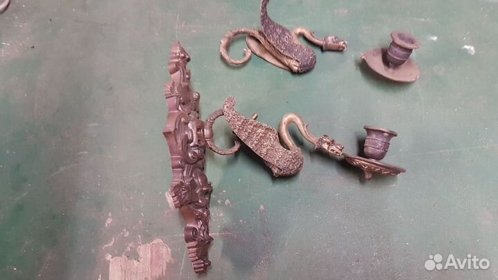 Канделябр бронзовый старинный