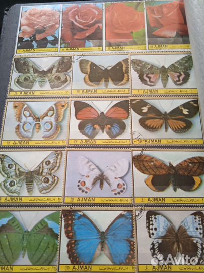 Огромная коллекция марок флора и фауна