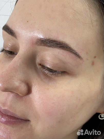 Брови.Коррекция формы. Прореживание. Окрашивание