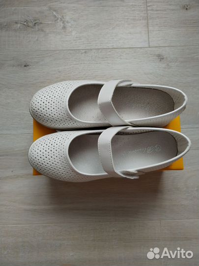 Туфли для девочки белые 36 размер