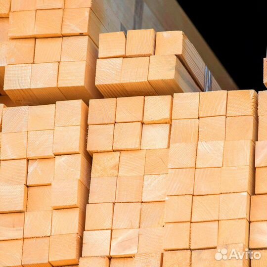 Брус строганный 140х190х6000мм, лиственница, сухой