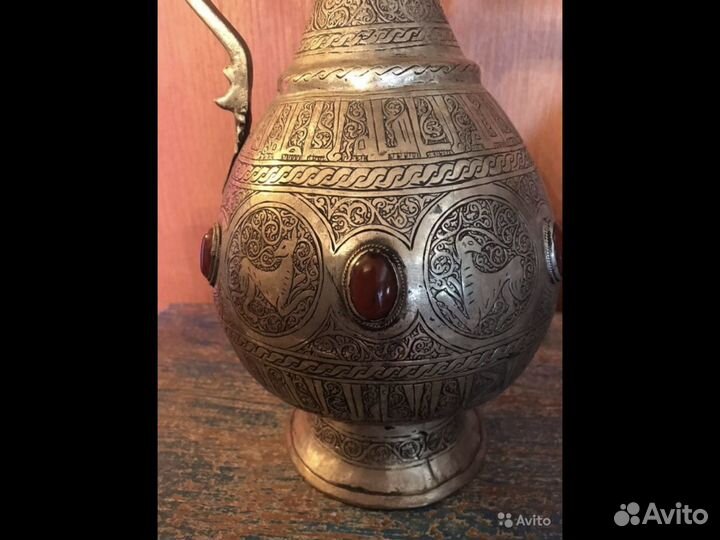 Редкие кувшины, кумганы с инкрустацией