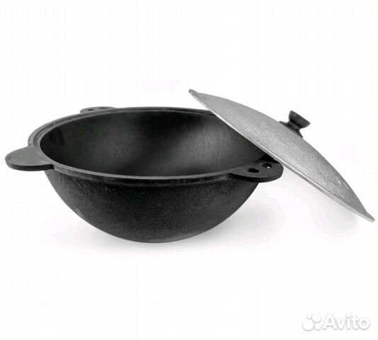 Казан чугунный 12 литров новый