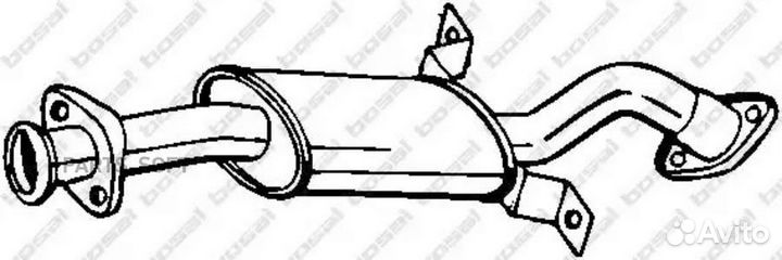 Резонатор mitsubishi Pajero 2.5TD Turbo Diesel 2477cc (73 kW,99 PS) Mot: 4D56 OffRoad hardtop SWB Ty