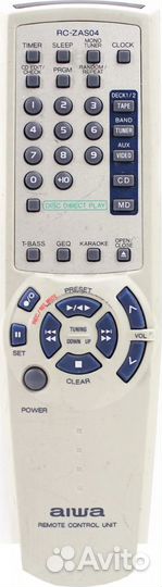 Пульт аналог Aiwa RC-ZAS04