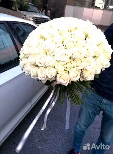 Букет роз. Розы 101 шт