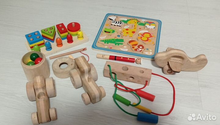 Развивающие игрушки деревянные