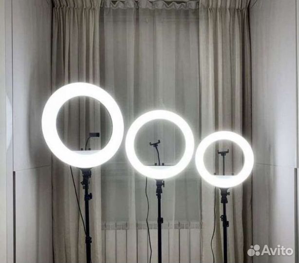 Кольцевая лампа со штативом + доставка