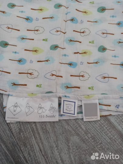 SwaddleDesigns (США) пеленка Cute & Calm Kiwi