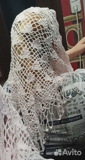 Платок вязаный,ручная работа