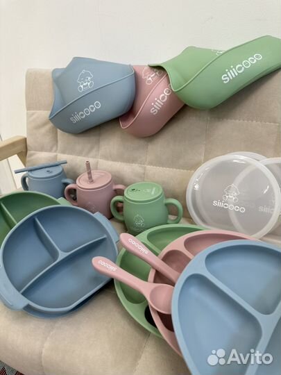 Посуда детская силикон
