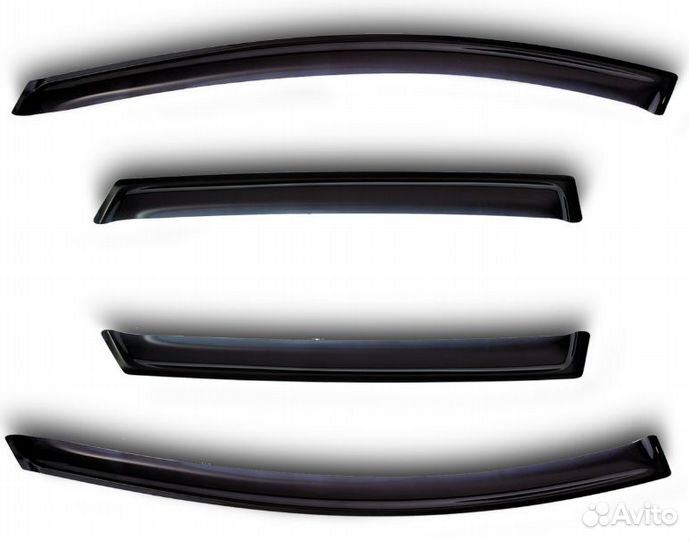 Дефлекторы окон ветровики поло седан 2010-20