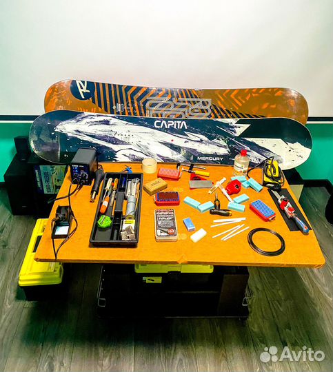 Сервис горных лыж и сноубордов, парафин, ремонт